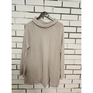 Pure Jill Soft Touch Cottom Sweater Tunic. Grey womens size large